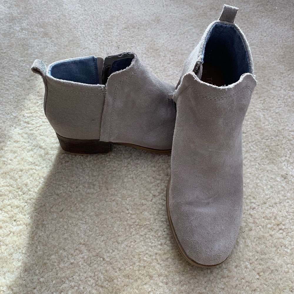 TOMS Deia Booties - 8 Gray